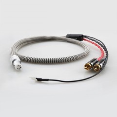 5 Pin DIN XLR Female to 2RCA Phono Cable Phono Line With Ground Wire RCA Cable