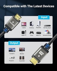 10K 8K HDMI Cable 2.1 48Gbps 8K@60hz 4K@120Hz Certified Dynamic HDR10+ eARC Lot