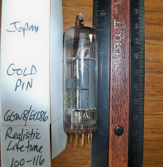 Strong Realistic Lifetime GOLD PIN 6GW8 / ECL86 Tube – Japan