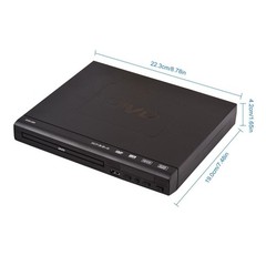 DVD Player All Region Free DVD CD Disc Player AV Output USB Remote Control 2026