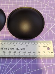 Qnty: 2 Polypropylene Convex Dust Caps 3⅝”/93mm (3.5″/90mm) Unbranded Old School