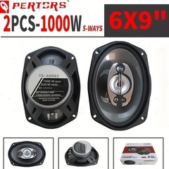 6X9 In 800-1000W 5-Way Car HiFi Coaxial Speaker Car Door Stereo Speakers Pair