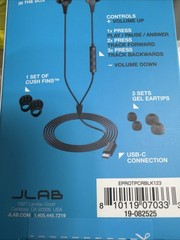 JLab Audio JBUDS PRO USB-C Wired Earbuds, Black EPROTPCRBLK123