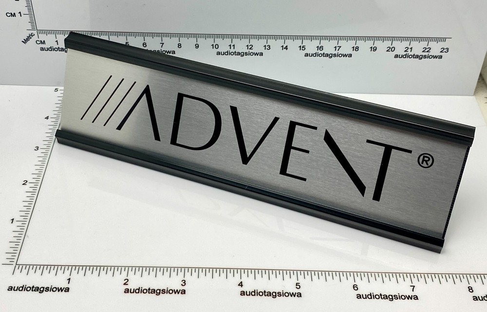 Advent Desk Sign – Custom Silver Aluminum