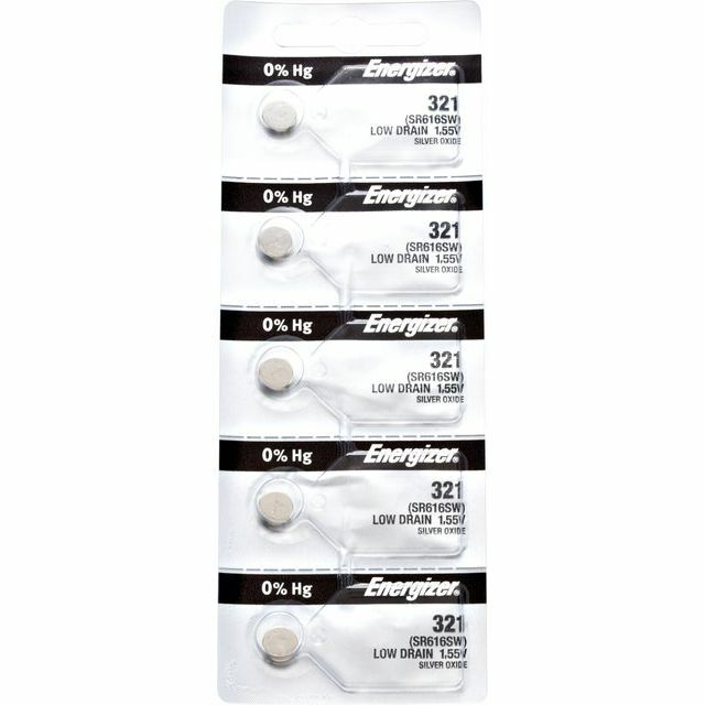 TEN (10) Energizer 321 SR616SW Silver Oxide Batteries 1.55V w/Tracking**