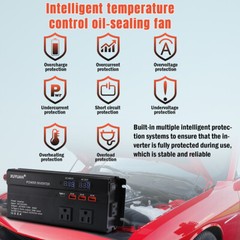 7000W Power Inverter DC 12V 24V To AC 110V 220V Pure Sine Wave Solar Converter