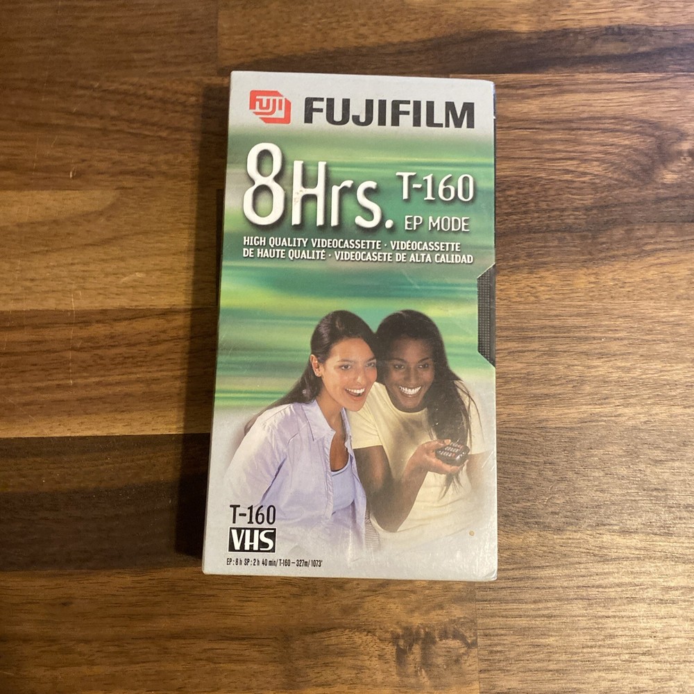 Fujifilm T-160 VHS cassette tape new Up To 8 Hours