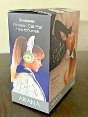 Limited Edition Ariana Grande Wireless Bluetooth Cat Ear Headphones LED Complete
