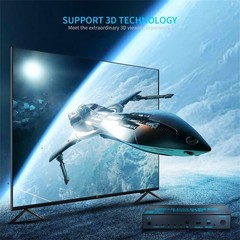 3 In 1 Out 4K HDMI2.0b Switcher Switch 3×1 W/ Audio Extractor HDCP2.2 For PS4 TV