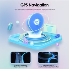 10.1″ Car GPS Android 12 8-Core 8+128GB 2 Din Stereo Radio Car Auto Play DSP