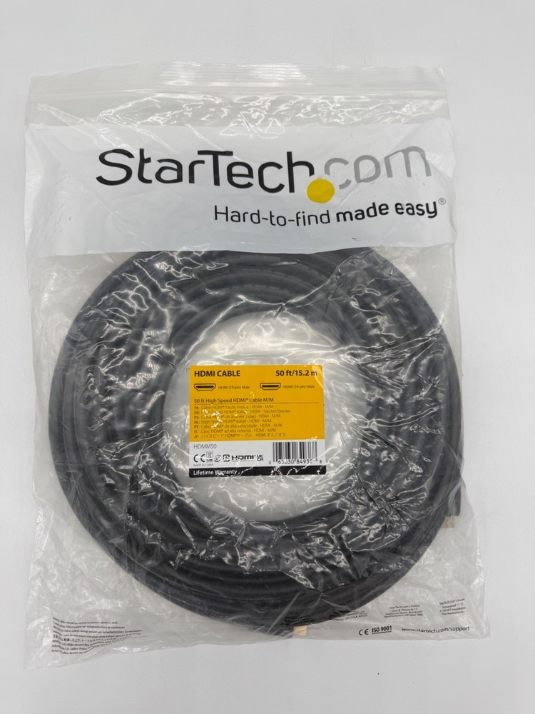 StarTech HDMM50 50ft High Speed HDMI Cable M/M 4K 30Hz