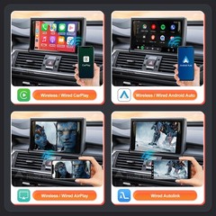 Wireless CarPlay Android Auto Navi Mirror Link Decoder For Audi A6 A7 2012-2018