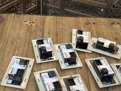 Lutron At-Nb-None Q26SM 3 Button +L/R Keypad Lot Of 9Units