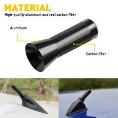 Universal inches Car Antenna Auto Aluminum Alloy aerial Carbon Fiber Radio FM US