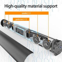 Wireless Bluetooth TV Sound Bar Theater Subwoofer Soundbar Computer Speaker 22”