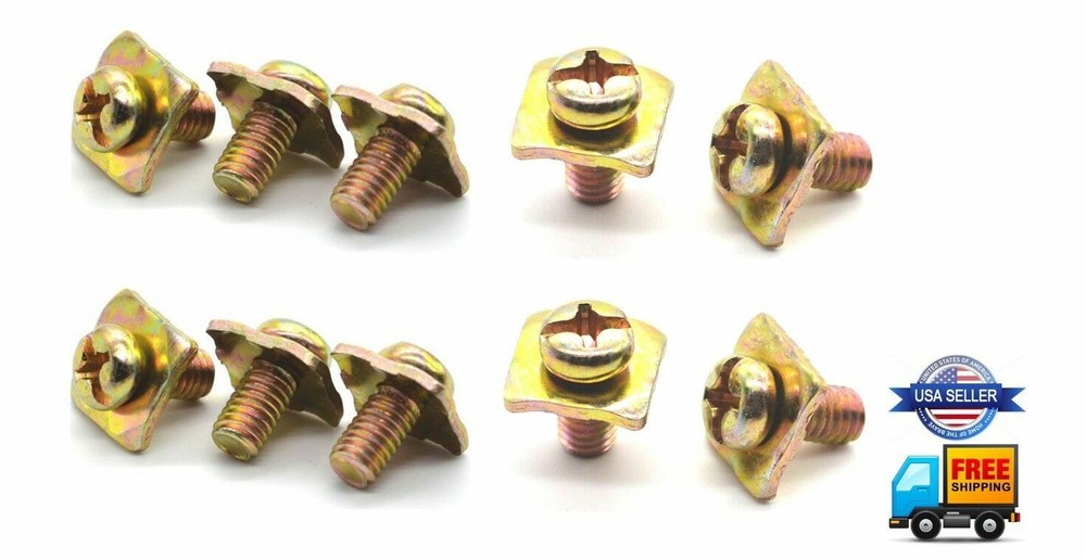 10pcs 5mm Amplifier Terminal Screws Square Washer POWER GROUND SPEAKER Amp Screw