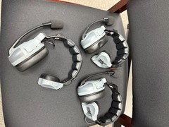 Eartec Comstar Headsets: 2 Double, 3 Single w/ Charger and Full Duplex Intercom