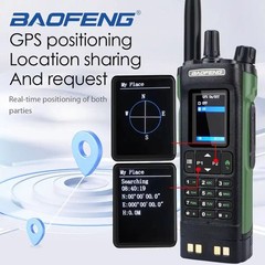 Baofeng UV-32 10W GPS Walkie Talkie Bluetooth APP Type-C AM FM NOAA Ham Radio