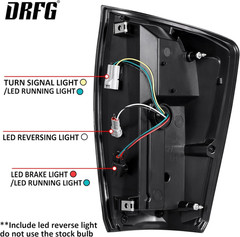 2016-2022 for Toyota Tacoma Smoked LED Tail Lights – Compatible Replacement