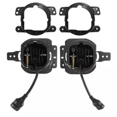 9in DRL LED Headlight+ 4in Fog Light For Jeep Wrangler JL Gladiator JT 2018-2024