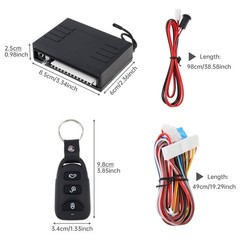 12V Car Vehicle Burglar Alarm Security System Remote Start Push Button Keyless
