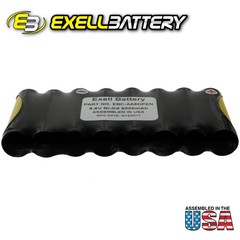Exell Custom 9.6V 800mAh (8xAA) NiCd Battery Pack