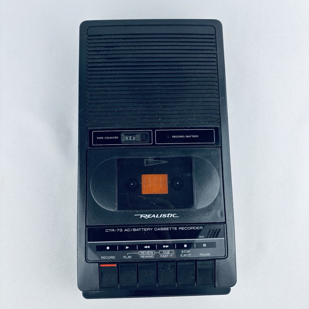 Realistic CTR-73 AC or Battery Cassette Tape Player Recorder 14-1053A – Parts