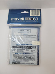 Maxell UDS-I Cassette Tape New Sealed Ultra Dynamic Normal Type 60 Minute UDS