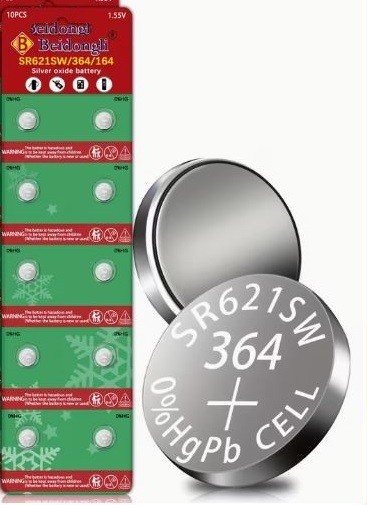 SR621SW 377 1.55v alkaline Battery Free ship, Free return coin button