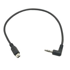 30cm Right Angled 90 Degree 3-Pole 3.5mm DC AUX Audio Jack to Mini USB Microp…