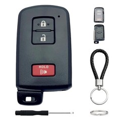 Key Fob Case for 2012-2023 Toyota Tacoma Tundra RAV4 Prius 4Runner 3 button