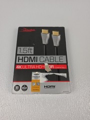 New – Open Box Rocketfish 1.5′ 4K UltraHD/HDR In-Wall Rated HDMI Cable – Black