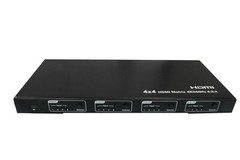 4K 4×4 HDMI 2.0 Matrix Switch HDCP 2.2 YUV 4:4:4 18Gbps HDR10 Dolby Vision Atmos