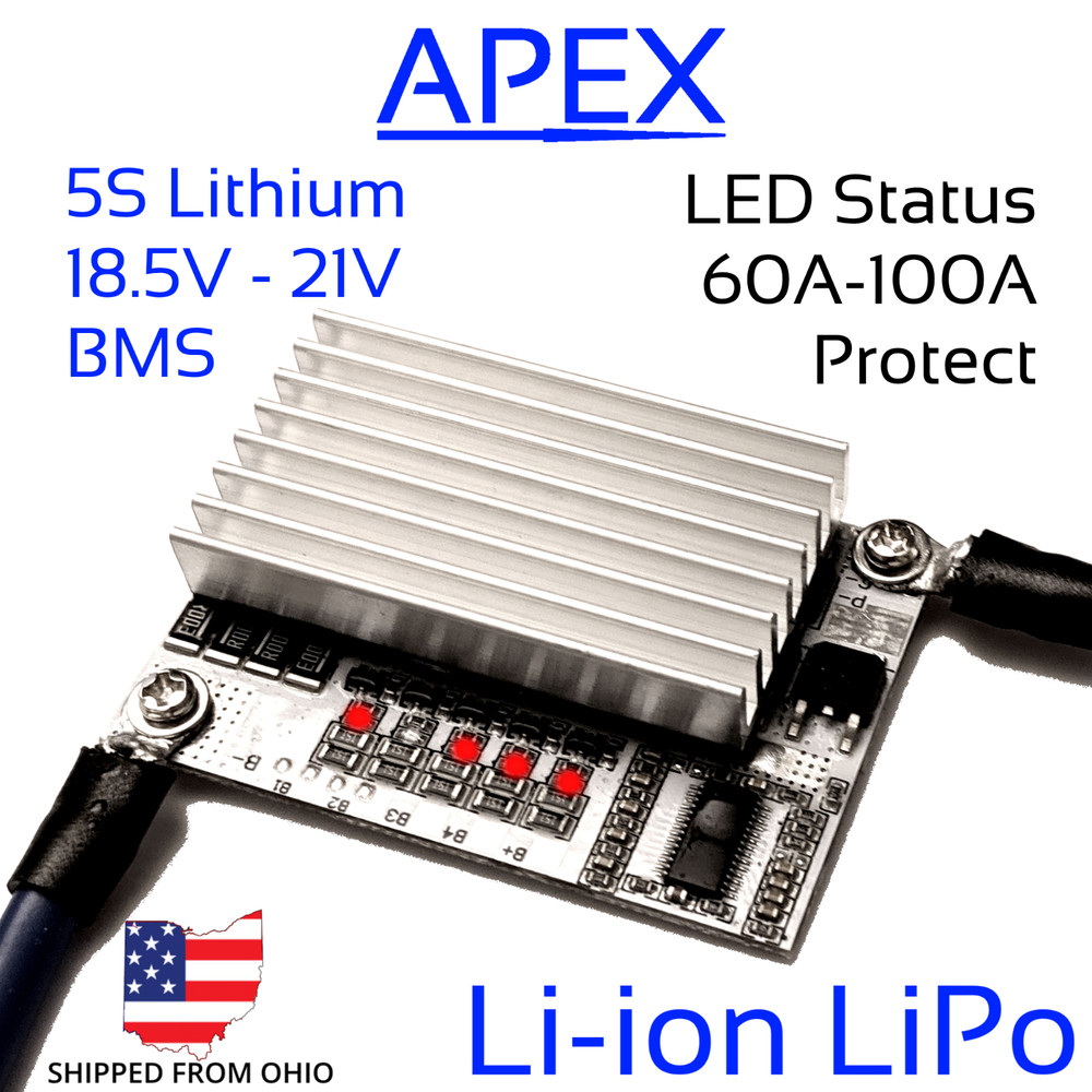 5S 60A 18.5v 21V Li-ion LiPo Lithium BMS Battery Balance 3.7v