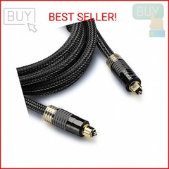 FosPower 24K Gold Plated Toslink Digital Fiber Optical Audio Cable (S/PDIF) – [Z