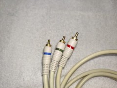 RCA , Pr/Pb/Y, and Left + Right audio set.6ft/white/HEAVY DUTY/component cables