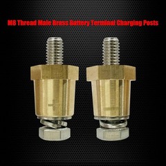 Effortless Installation M8 Battery Terminal Posts – Durable Brass Construction