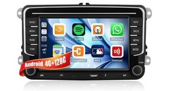 Android 15 VW Car Stereo 7″ Wireless CarPlay Android Auto 4GB+128GB GPS NEW