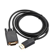 DP to VGA Converter Display Port Male to VGA Male Adapter Cable 1080P 1920×1200