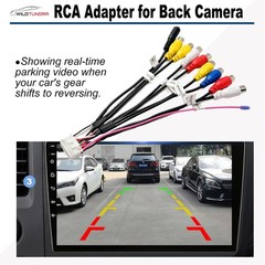 20 Pin Backup Camera Harness Adapter for Android Car Stereo, Radio RCA Rear V…