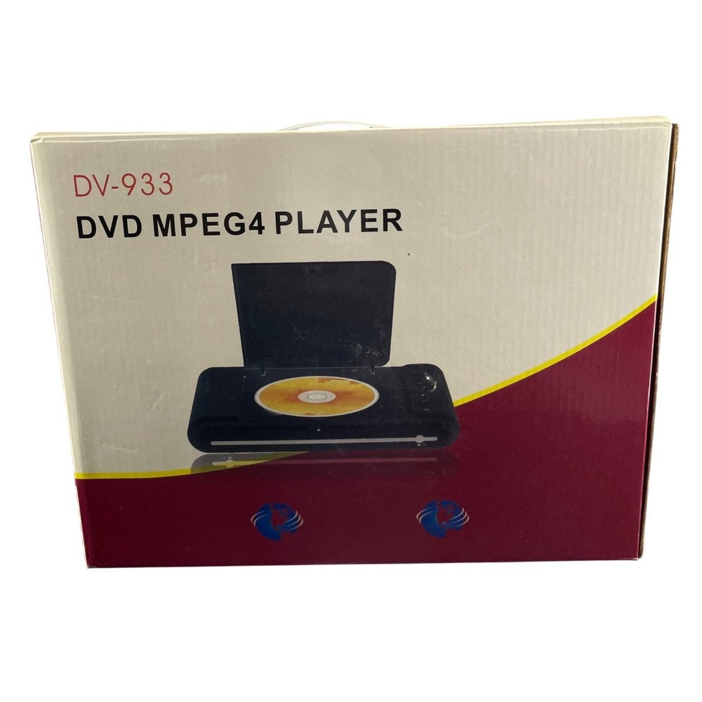 Portable DVD MPEG4 Player DV-933 With Remote & Cables – Tested