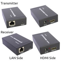 HDMI Extender up to 200ft over Cat5 Cat6 Ethernet Network LAN Cable 60m 1080P