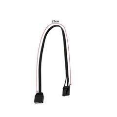 2 PCS 4 Pin RGB Standard 5V 3 Pin ARGB Adapter Connector PC Fan Sync 25cm