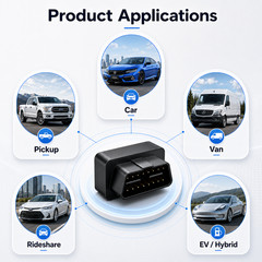 OBD2 GPS Tracker Real Time Vehicle Tracking Device 4G OBD II Car + $5 SIM