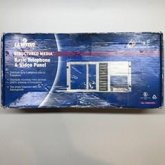 Leviton Compact 1×4 Bridged Telephone, 4 Data & 6-Way TV Panel 47603-BTV