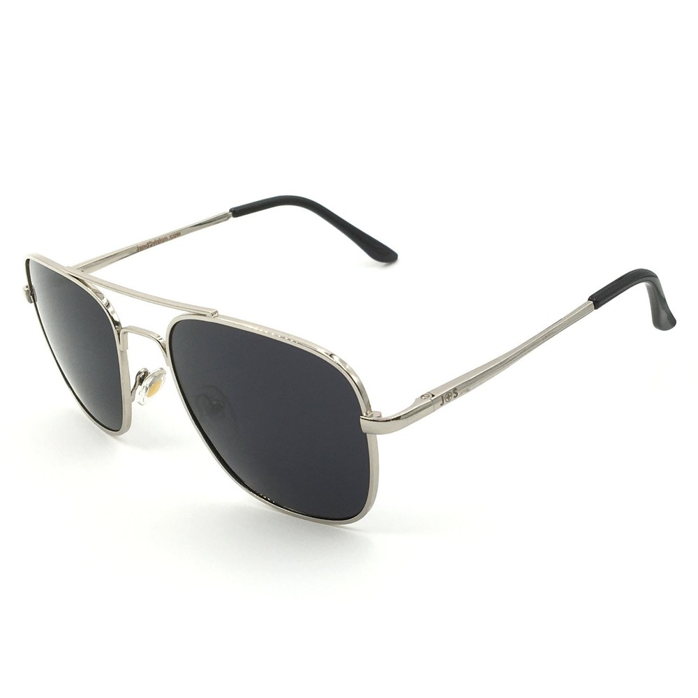 J+S Premium Military Style Classic Medium 58mm, Silver Frame/Black Lens