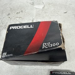 DURACELL PC1300 1.5V D12 PROCELL ALKALINE MANGANESE DIOXIDE BATTERY 12 COUNT