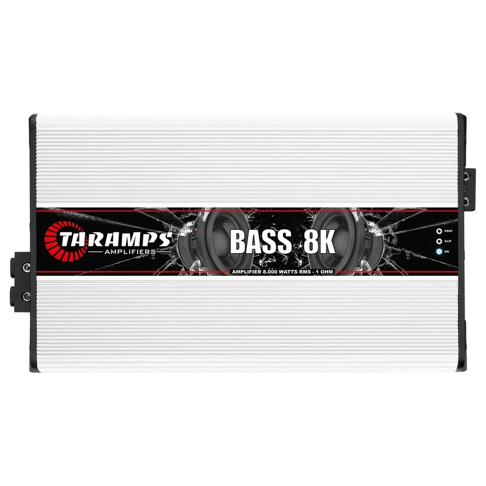 Taramps BASS 8K 1 Ohm 8000 Watts RMS Class D Full Range Mono Car Amplifier