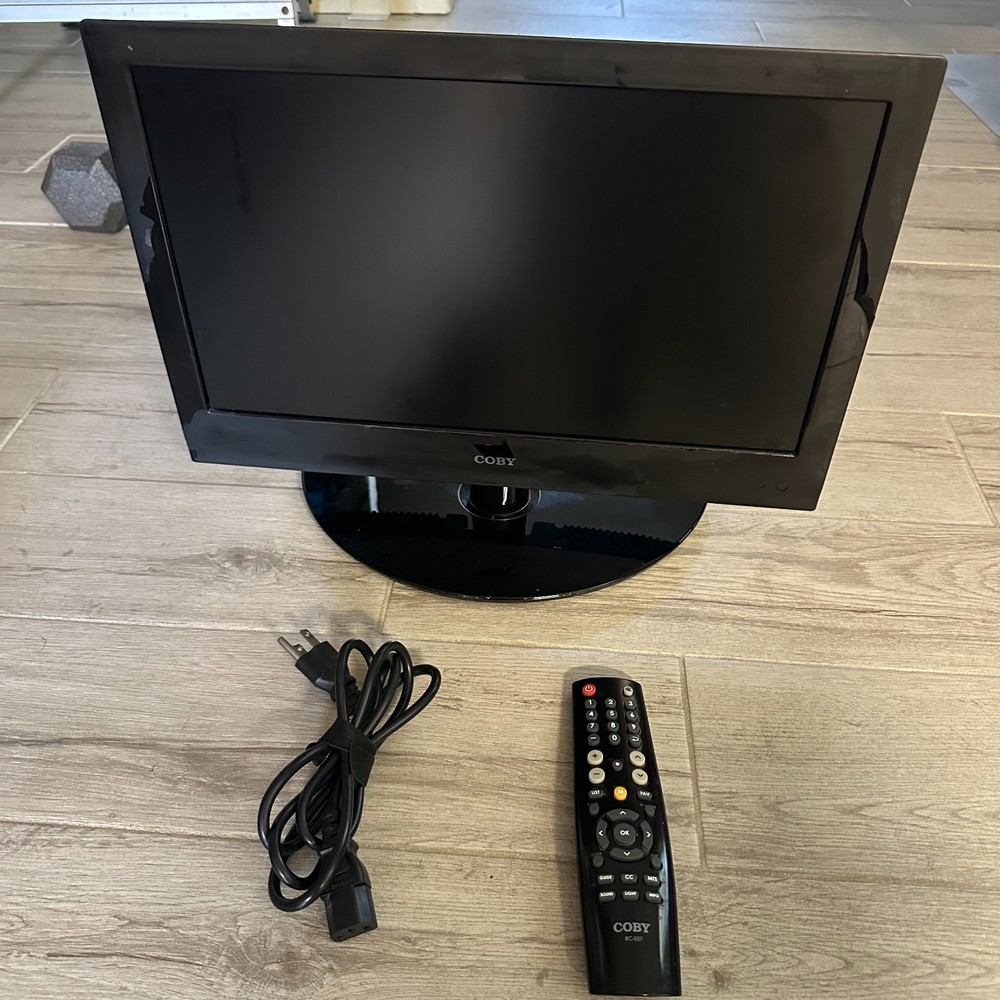 Coby LEDTV1926 19” Led HDTV Monitor HDMI AV PC Input, used with remote control.