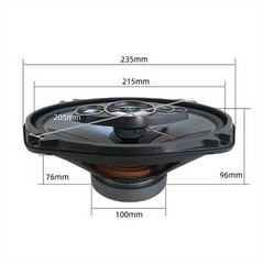 6X9 In 800-1000W 5-Way Car HiFi Coaxial Speaker Car Door Stereo Speakers Pair